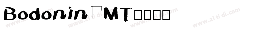 Bodonin MT字体转换